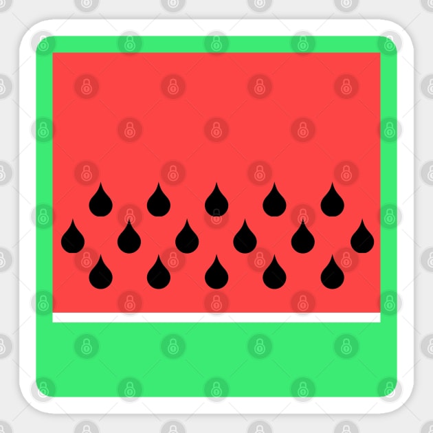 watermelon slice Sticker by gossiprag